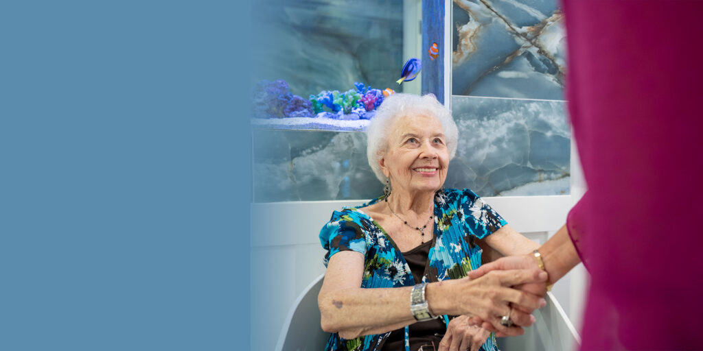 patient shaking doctors hand